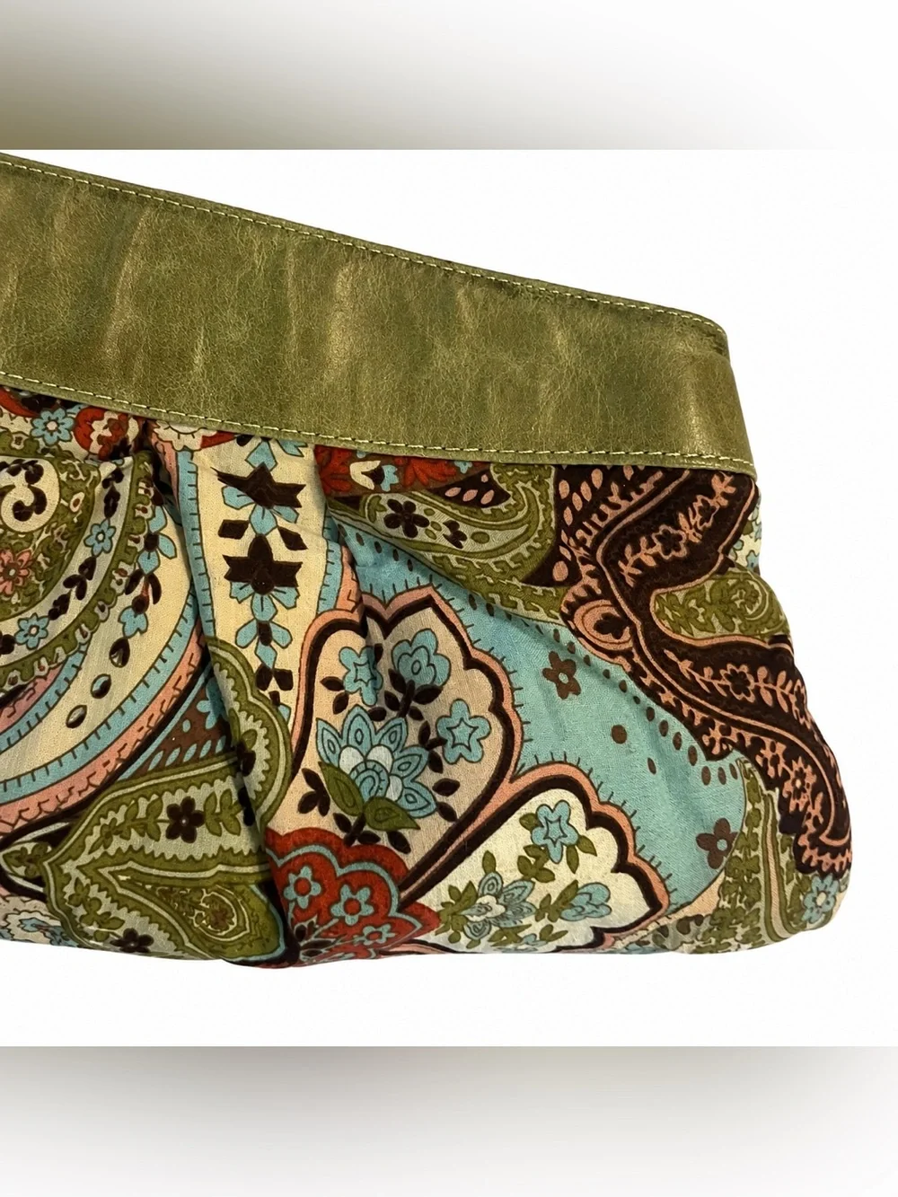 Y2K Ebisu Paisley Clutch Purse/Jumbo Wristlet